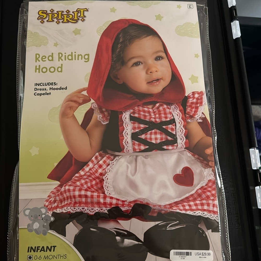 Spirit Halloween Baby Lil Red Riding Hood Cosplay Costume